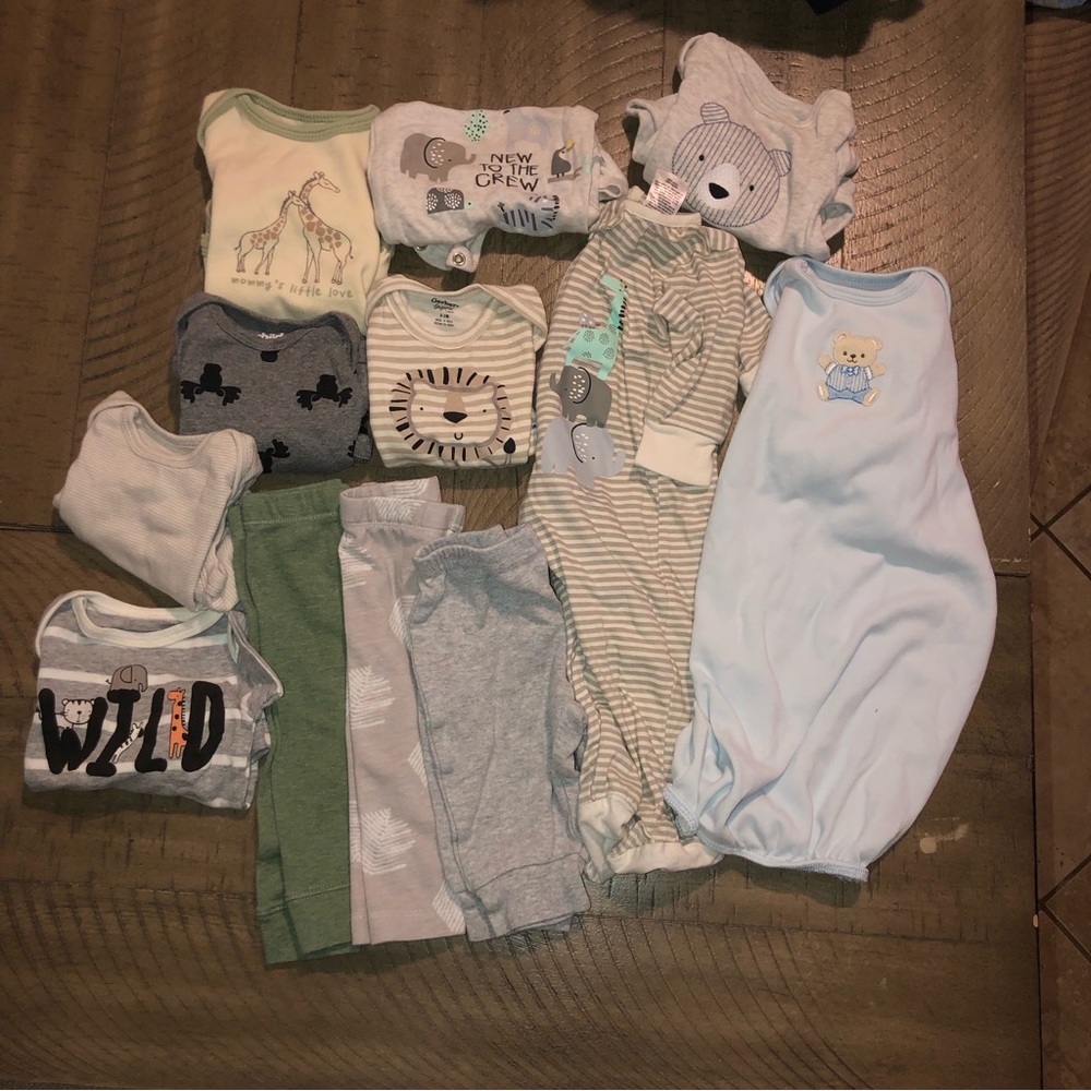 Baby boy 0-3 Month Bundle of 12